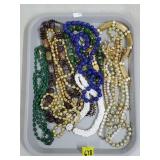 Lot of Vintage Beaded Costume Necklaces