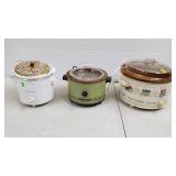 Lot of 3 Crockpots