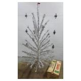 7 Ft Sparkler Aluminum Xmas Tree w/ Original Box