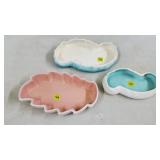 Lot of (3) Royal Haeger MCM Console Bowls