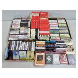 Large Vintage Cassette Tapes & 8-Track Lot