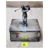 Wilcox Silverplate Co. Art Deco Woman Golfer -