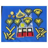 Assorted Military Uniform Patches, Insignia &