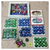 Shiny Brite &Other Small Glass Xmas Tree Ornaments