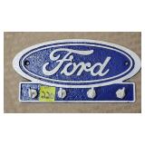 Cast Iron Ford Oval Key Holder Sign