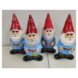 (4) Ceramic Gnomes
