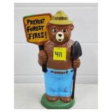 7 7/8" H Cast Iron Smokey the Bear Coin Bank