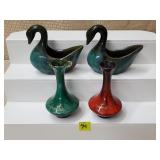 Vtg Blue Mtn Pottery Niagara Falls, Canada Swans &