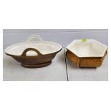 (2) Royal Heager "Basket Patterns" Planters