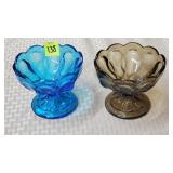 Anchor Hocking Fairchild Aqua Blue & Smokey