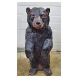 26" H Concrete Black Bear Statue