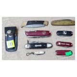 Grouping Swiss, Pocket Knives, & Knives Lot