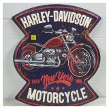 Harley Davidson Embossed Metal Sign