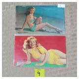 Lot of 2 Vtg Mariyln Monroe Post Cards