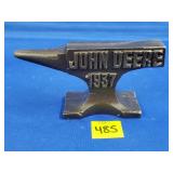 Cast Iron John Deere 1937 Repro Anvil