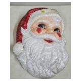 Large Vtg Santa Claus Sequin Store Display Face