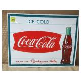 Porcelain Ice Cold Coca Cola Sign