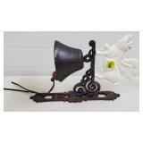 Cast Iron Pig w/ Wings Hanging Bell