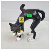7 1/2" H Scardey Cat Cast Iron Doorstop
