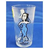 1970's Pepsi Collectors Series Natasha Glass