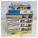 Grouping of Life-Like, Plasticville Buildings