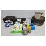 Tins, Walt Disney Glasses, Powder Boxes, Misc