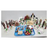 Grouping of Mixed Painted Christmas Ceramics