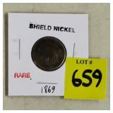 1869 Shield Nickel