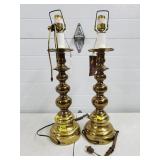 Pair Alsy Brass Lamps