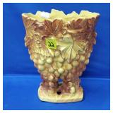 McCoy Pottery Grape Leaves Vase