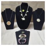 Lot of Assorted Vintage Costume Necklaces, Dolpin