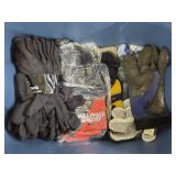 Tote of Assorted Work Gloves