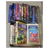 Lot of Assorted DVDs & VHSs Media