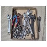 Lot of Assorted Wrenches & Pliers