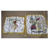 Vtg Vietnam Silk Pillow Case & Fort Jackson