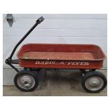 Vintage Red Radio Flyer Metal Wagon