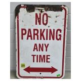 No Parking Any Time Metal Sign