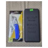 Maxam Pro Sering Folding Knife w/ Case & Garden