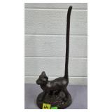 Cast Iron Bronze Finished Cat PaperTowel Holder