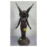 14 1/4" H Cast Iron Angel Garden Statue