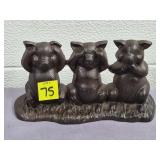 Cast Iron See No Evil, Hear No Evil, Speak No Evil
