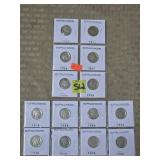 Lot of (14) Old Buffalo Nickels 1920-1936