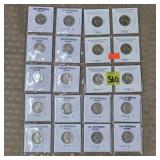 Lot of (20) Old Jefferson Nickels 1939P-1987D