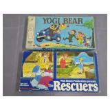 1971 Yogi Bear Board Game & 1977 Rescuers