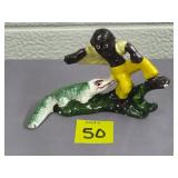 Cast Iron Painted Black Americana Bottle Opener
