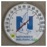 Vtg 12 Inch Nationwide Insurance Thermometer