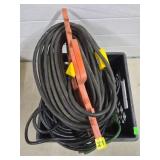 Crate of Assorted Extension Cords
