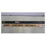Johnson Level & Tool 4 Ft Wood & Brass Level