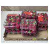 Lot of Vtg Red Apple Laquer Ornaments