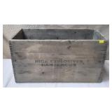 Trojan Powder Co. High Explosives Wood Crate